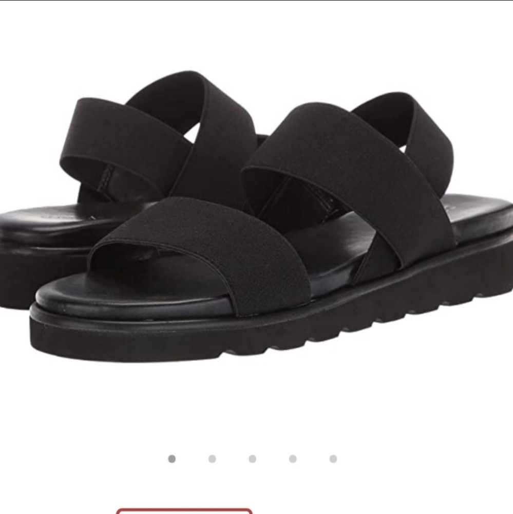 Donald Pliner Lue Black Elastic Sandals Size 8